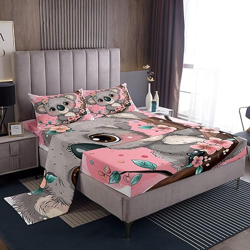 Miniatura 11 de Juego de sábanas japonesas Ukiyoe para niños, diseño oriental de olas oceánicas con bolsillo profundo, sábana bajera ajustable para niños y niñas,