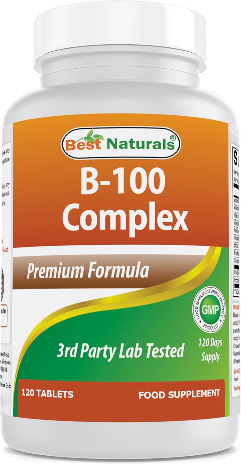 Best Naturals B 100 Complex 120 Tablets (120 Count (Pack of 1))
