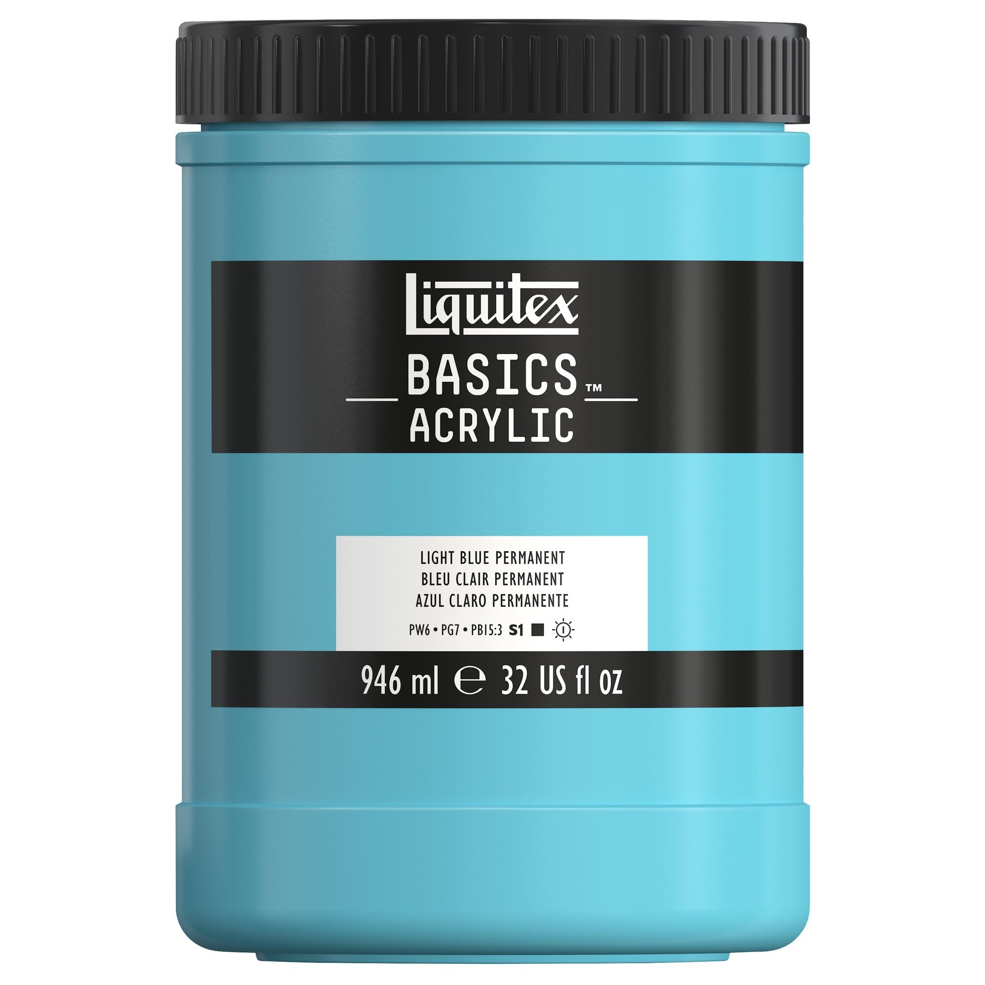 LIQUITEX Basics Acrylic Paint, Mars Black, 118 ml Tube — view 12
