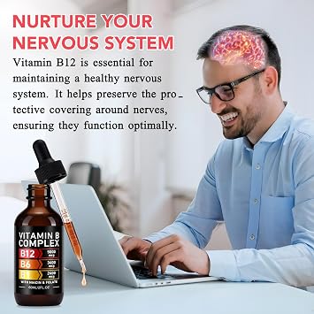 Frovetani Organic Vitamin B Complex for Women, 2PCS Liquid | Vitamin B12 Methylcobalamin, Vitamin B6, B1, B9, Metabolic Health Support, Vegan, Non-GMO, Gluten Free