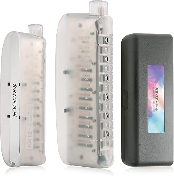KONGSHENG KB-12 Chromatic Modern Harmonica key of A for Beginners and Professional Adults with Unique Design