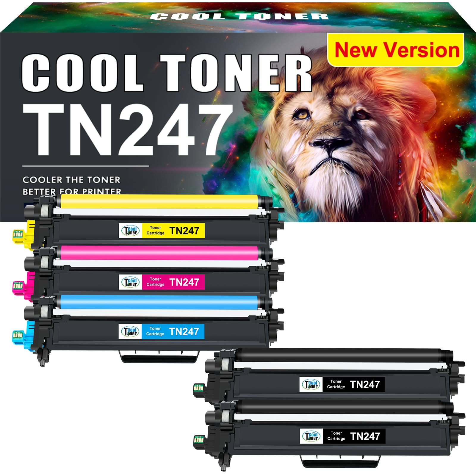 TN-243CMYK MFC L3750CDW Kompatibel für Brother TN243CMYK Toner für Brother MFC-L3750CDW DCP-L3550CDW HL-L3210CW MFC-L3770CDW HL-L3230CDW MFC-L3710CW TN 243CMKY TN247 TN-247 TN-243 5er-Pack