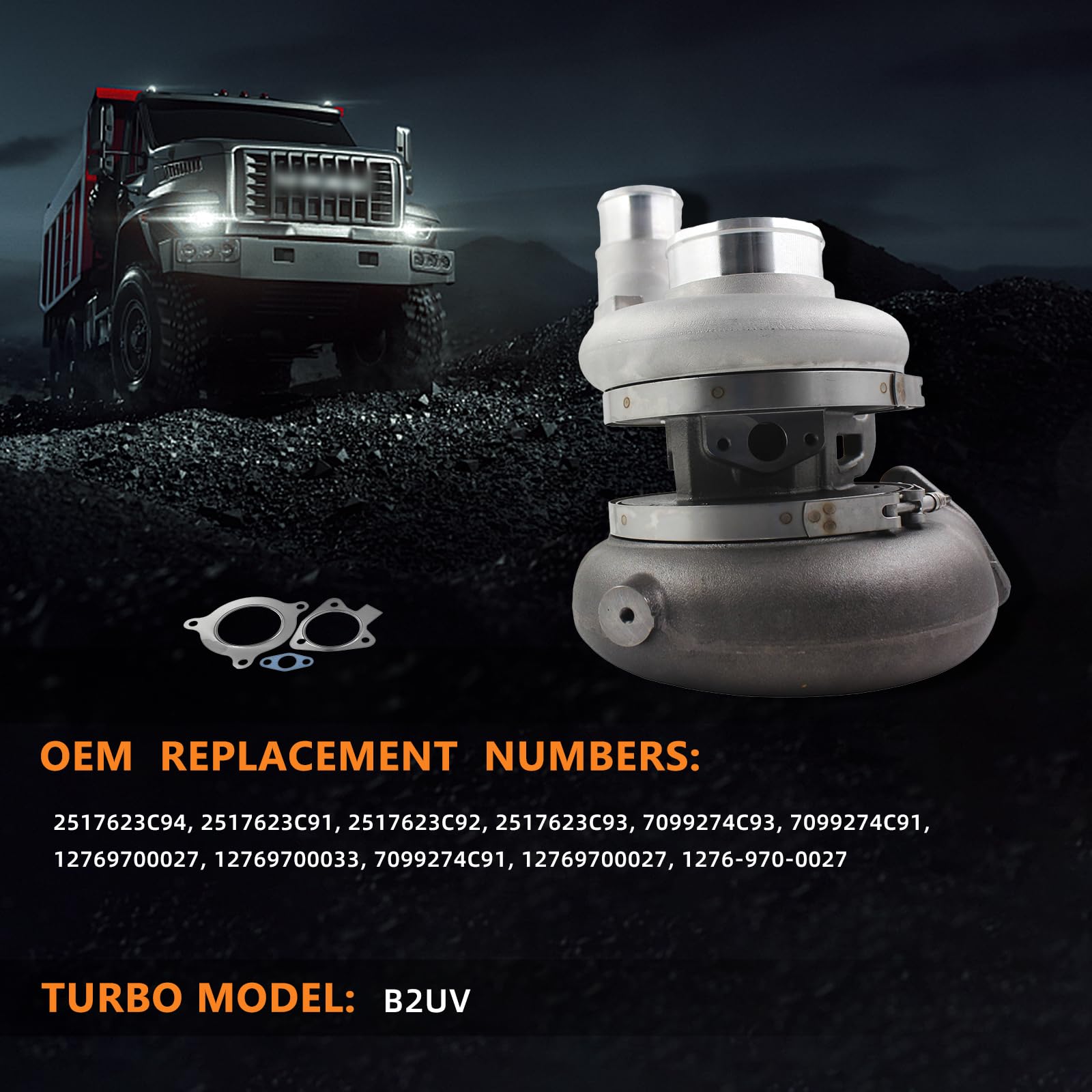 Amazon.com: TOPAZ B2UV Turbocharger Turbo Compatible with 