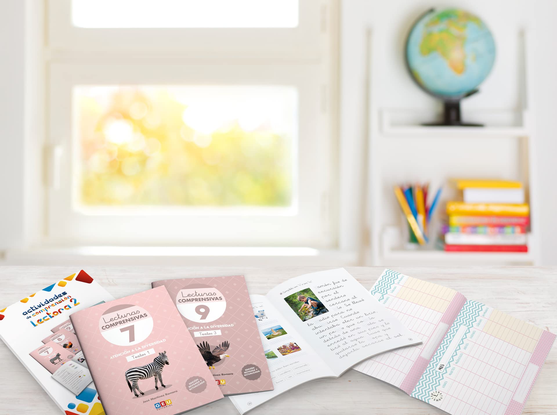 LECTURAS COMPRENSIVAS GEU | Pack De Lecturas Comprensivas 7, 8 y 9 Para Mejorar La Comprensión Lectora 2 Primaria - Textos | Libro Repaso 2 Primaria. Incluye Organizador.