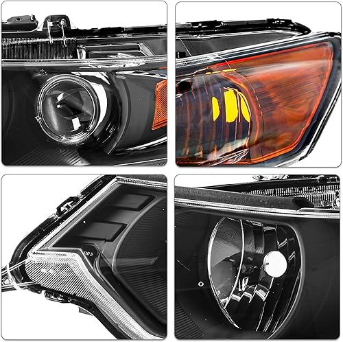 Miniatura 4 de Para Acura TSX 2009-2014 modelo HIDXenónBalastro de fábrica Conjunto de faros delanteros de proyector Par de reemplazo (lado del conductor y del