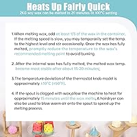 Vista 9 de TOAUTO Derretidor de cera de 20 libras para hacer velas, olla de fusión de cera de velas con tres ajustes de potencia de 60 a 100 grados