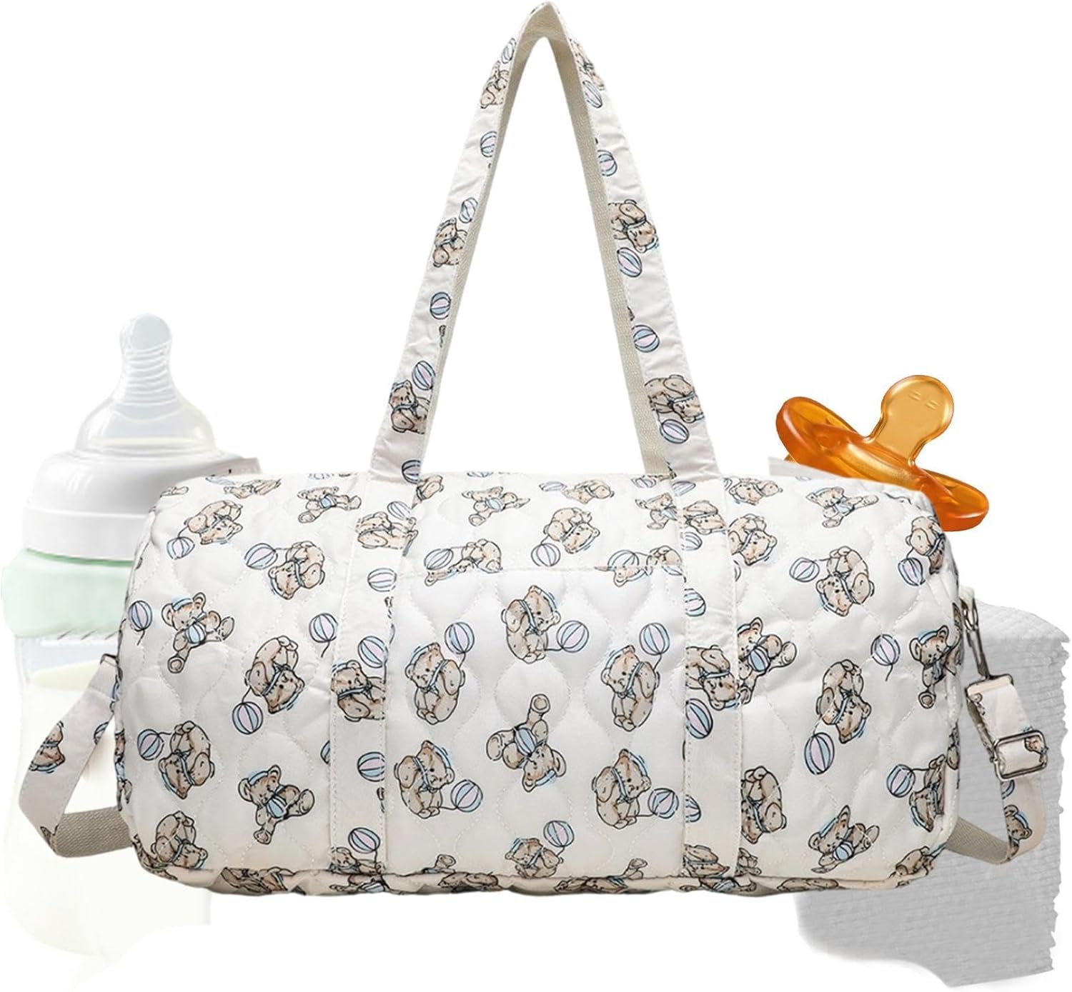Maternity Hospital Bag | Large Capacity Portable Waterproof - Quilted Mommy Hospital Bag Diaper Tote,for Milk Bottle Clothes Mom Pregnancy Outdoor Travel