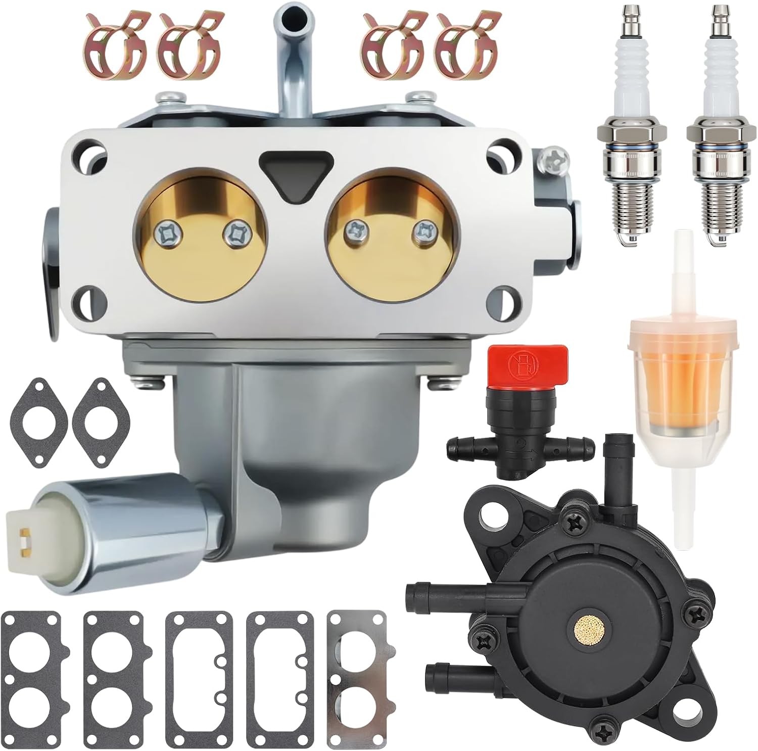796227 Carburetor Compatible with Briggs & Stratton V-Twin Models 407777 40N877 40R877 445677 445877 44L777 44M777 44P777 44R677 Engines Tractor Motor Carb With Fuel Pump