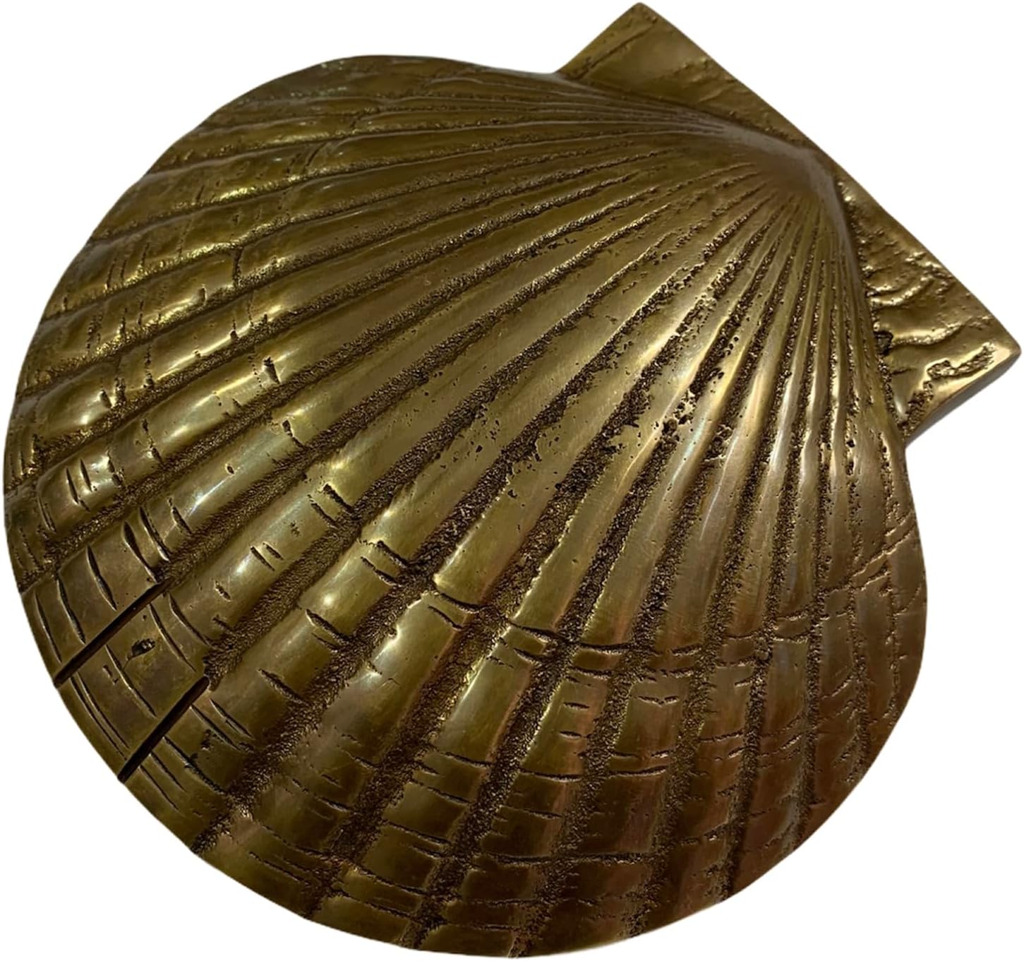 Solid Brass Seashell Door Knocker | Nautical Coastal Front Door Decor | Antique Marine Style Entry Knocker | Sea Shell Brass Hardware for Home, Beach House & Cottage