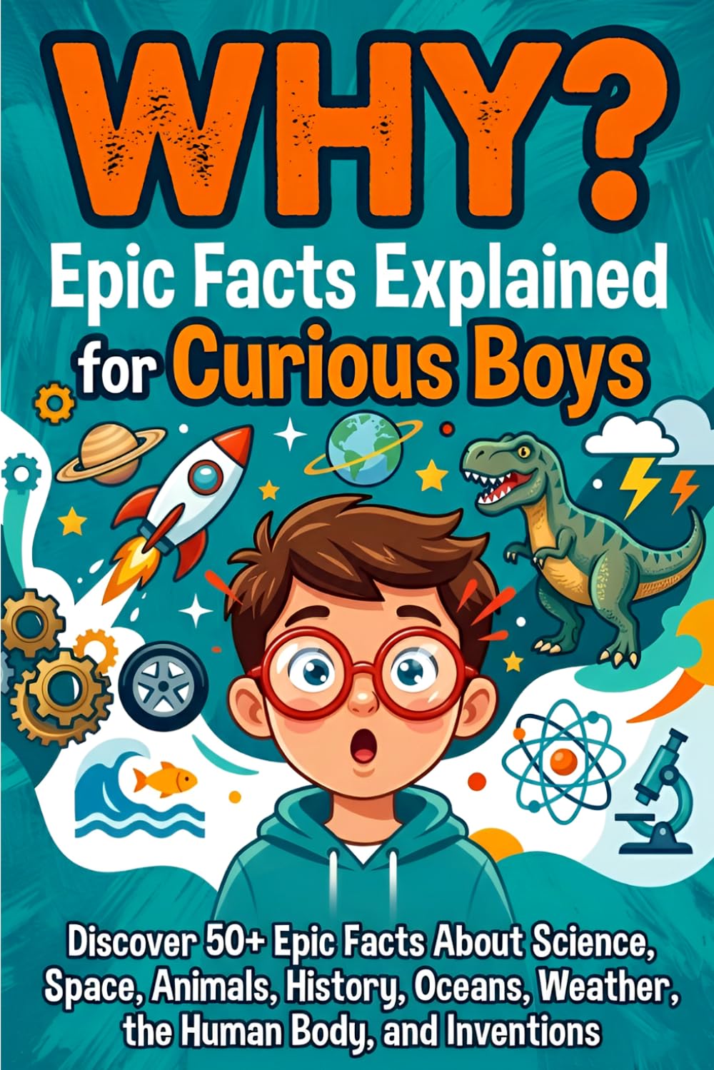 WHY? Epic Facts Explained for Curious Boys: 50 Big Questions About Science, Space, Animals, History, Oceans, Weather, the Human Body, and Inventions ... Ages 8–12 (Fun Books for Smart Children 8-12)
