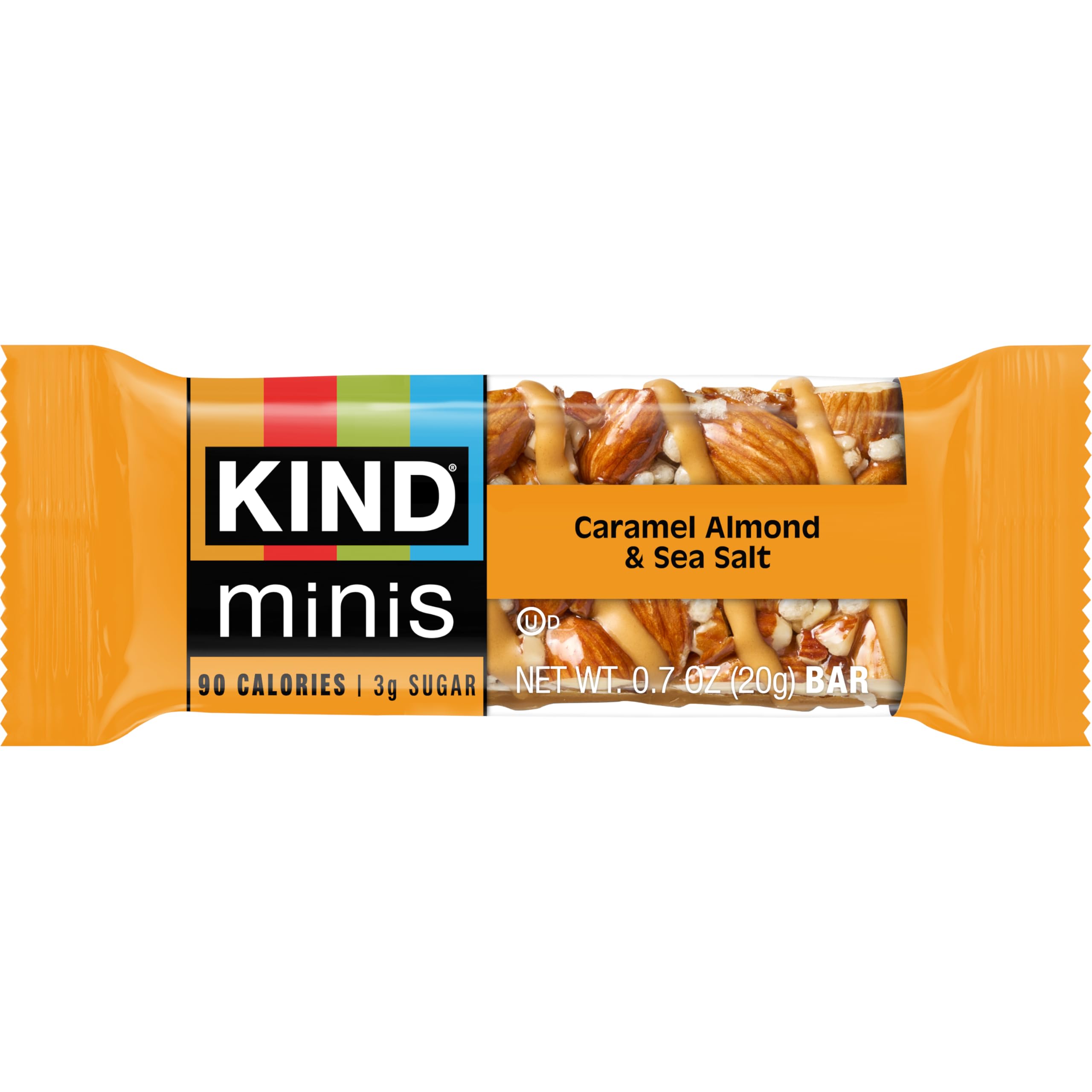 KIND Bar Minis - Paquete surtido de nueces de chocolate negro y sal marina, sal marina de almendras y caramelo, chocolate negro, cereza, anacardo, aperitivos saludables, sin gluten, aperitivos bajos