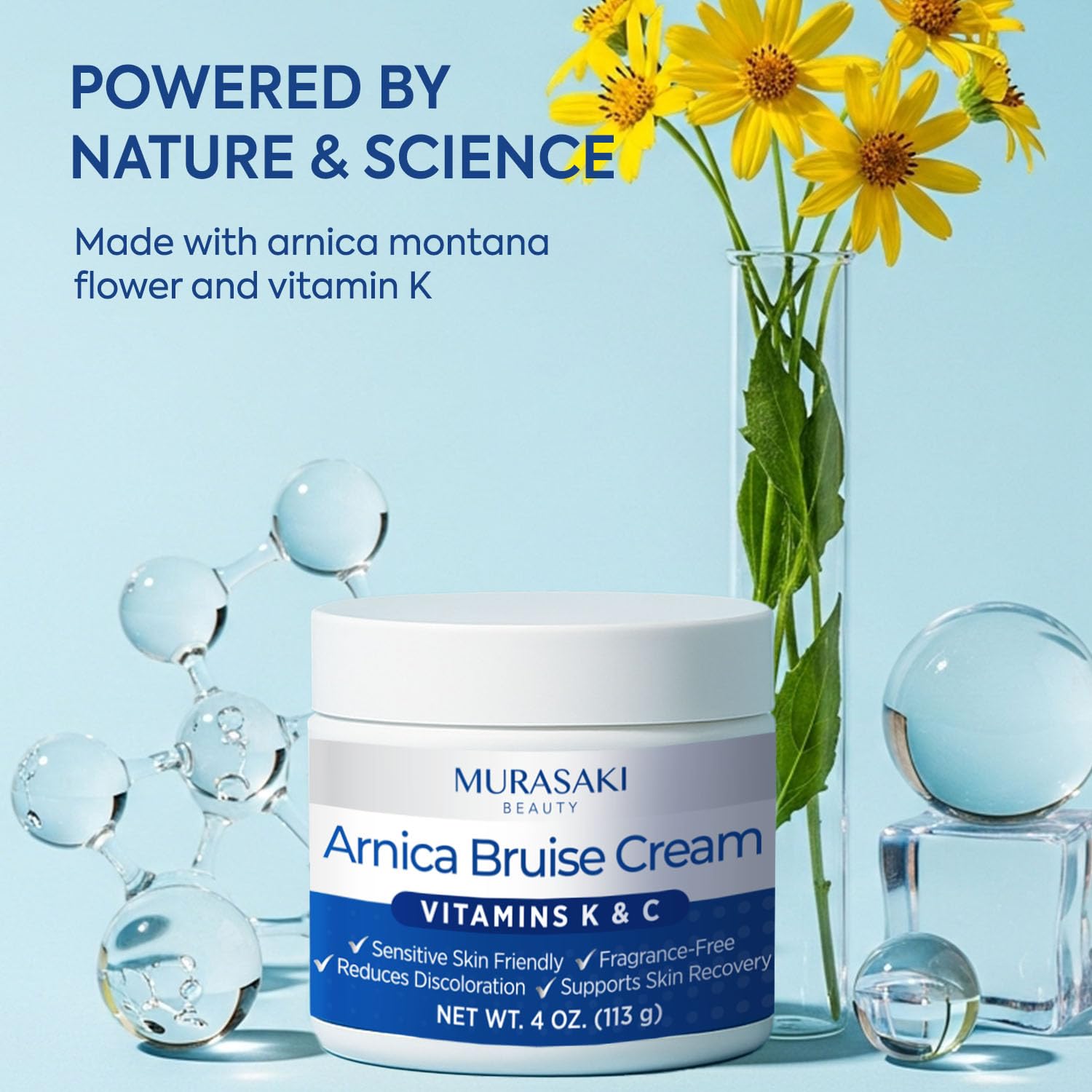 Arnica Bruise Cream Extra Strength: Fast Healing for Bruising and Swelling on Thin & Sensitive Skin - Enriched with Arnica Montana & Vitamins K, C & E - Daily Care for Teens, Adults & Seniors 2pack