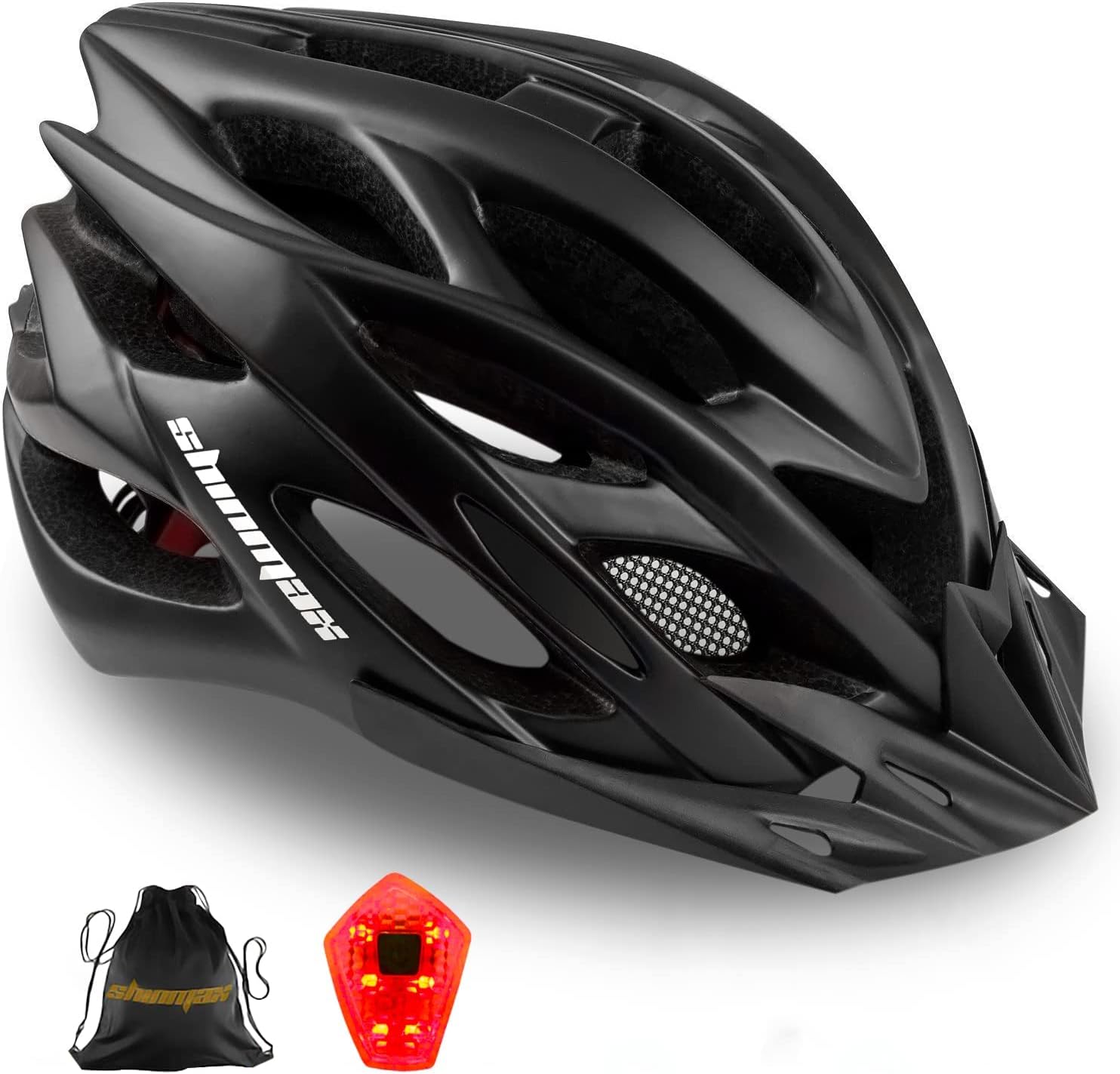Shinmax Bicycle Helmet with Safety LED Light, CE Certified Bike Helmet