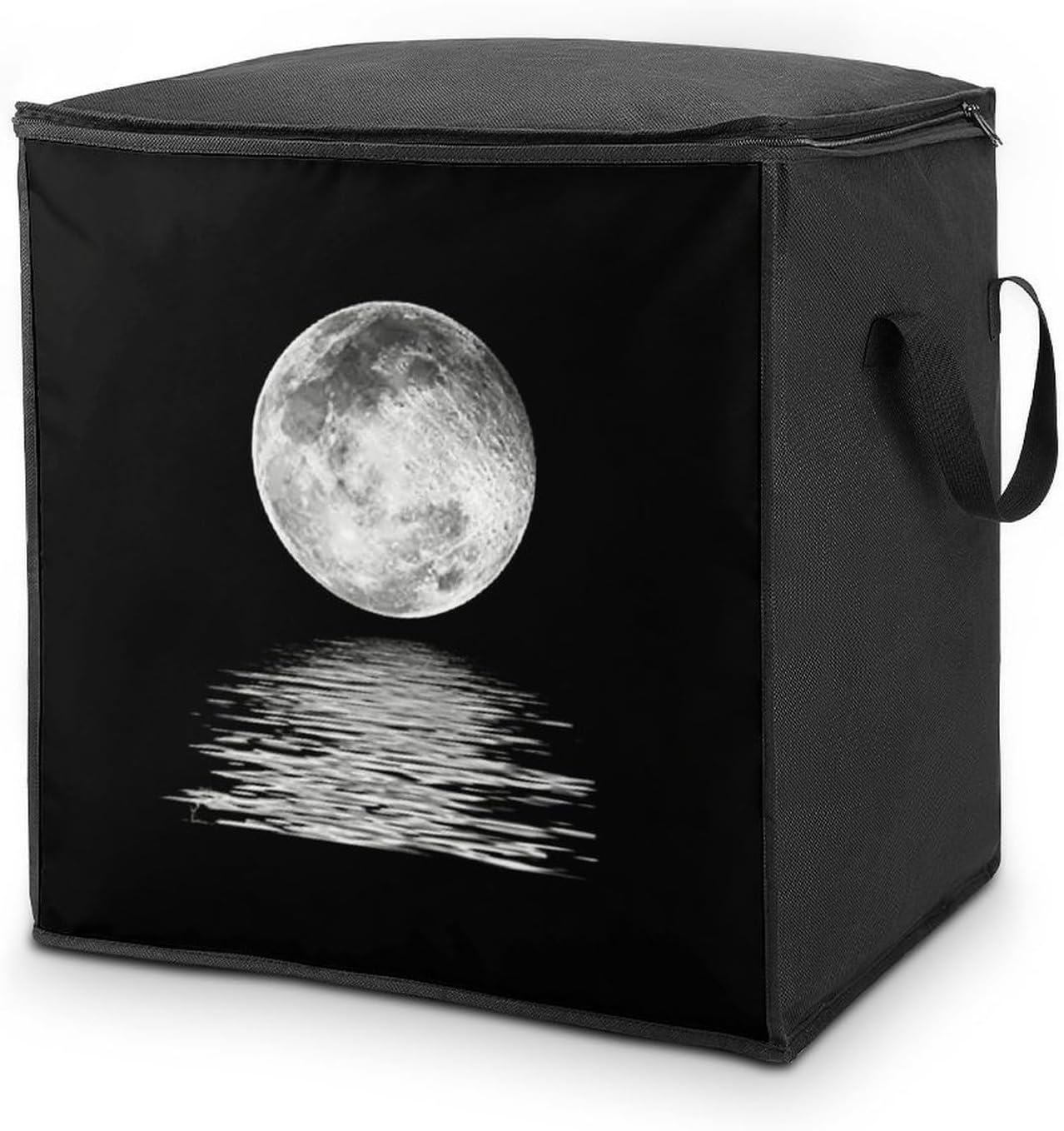 Full Moon Comforter Storage Bag Moving Bag | Clothes Storage Bins-70L,Moving Bag With Dual Handles For Easy Carrying, Zipper Design Durability for Home,Bedroom,Closet
