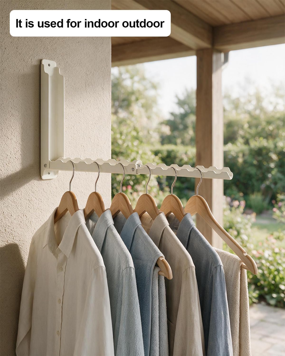 Folding Clothes Drying Rack Wall Mounted for Laundry 1 Pack