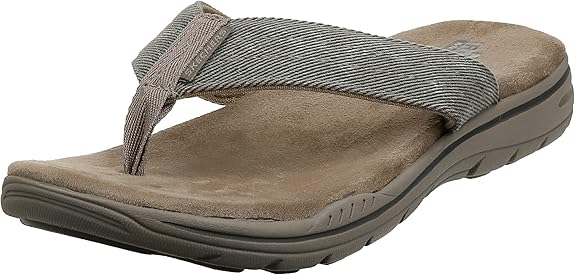 Amazon.com | Skechers Men's Evented Rosen Flip Flop | Sandals