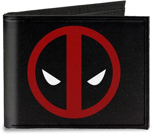 lona portafolios de buckle-down de MarvelDeadpool Logo Blac accesorio