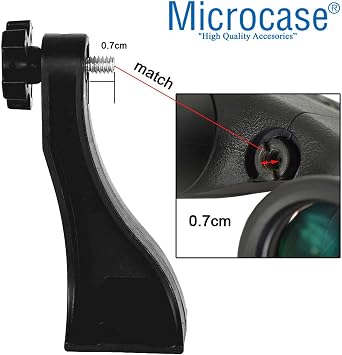 Binoculars and Tripod Connection Adapter for Connecting Microcase Binoculars to Tripod - AL2515 BLACK