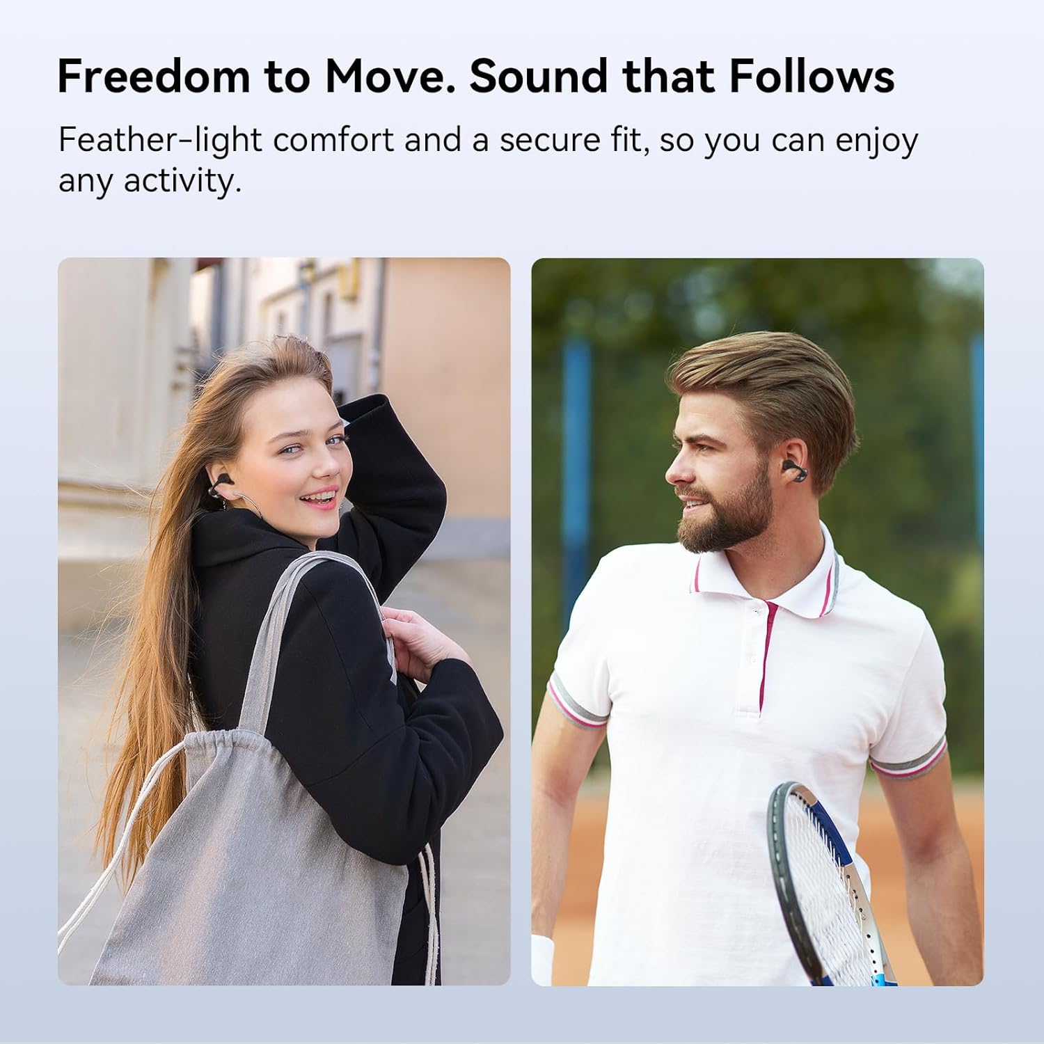 NANK Clip Super Clip on Earbuds, Open Ear Headphones Bluetooth 5.4 Clip-on Earbuds, 5.1g Ultra-Light, Clear Sound Quality, IPX5 Waterproof, 32H Long Battery Life, Secure Comfort for Sports & Daily Use - Image 4