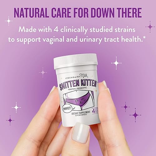 Miniatura 6 de Legendairy Milk Smitten Kitten - Probióticos vaginales para mujeres - Probióticos clínicamente estudiados Lactobacillus Reuteri para la salud