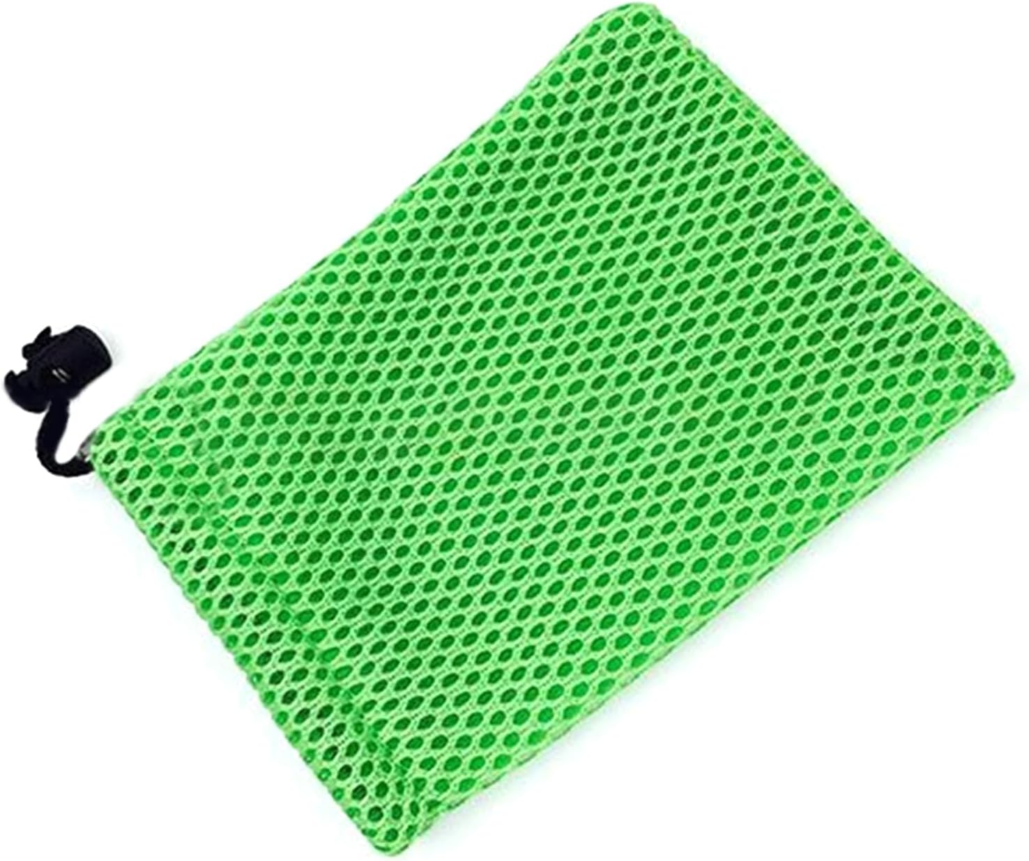 5Pcs Nylon Mesh Drawstring Bag 5 x 3.5 Inch Green Small Drawstring Bag Pouch Mesh Pouch Bags for Mini Stuff MP3 Charger Earphone Key, Travel Kit Organizer for Lipstick Cosmetic Jewelry