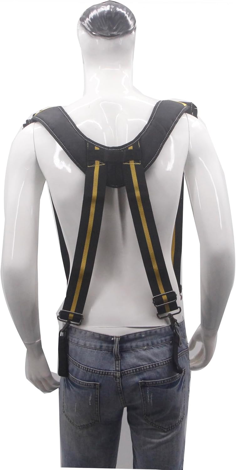 Cedriany Tool Belt Suspenders for Work Belt Suspenders Heavy Duty Padded with Attachment Loops for Men - Image 5