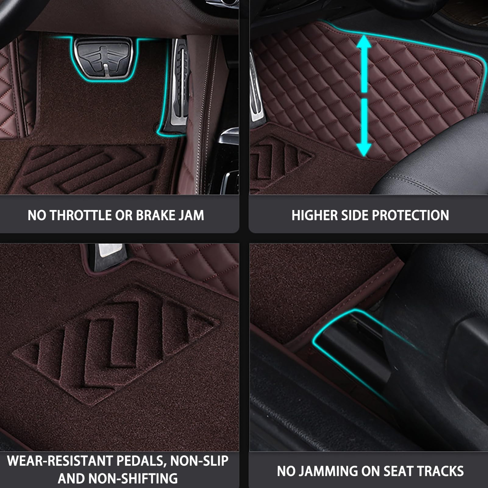 Auto-Fußmatten Suzuki Swift 2005-2010 - Allwetter & Wasserdicht Schwarz