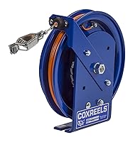Vista 9 de Coxreels, carrete de cable de descarga estática con resorte para enroscar, Azul, 1