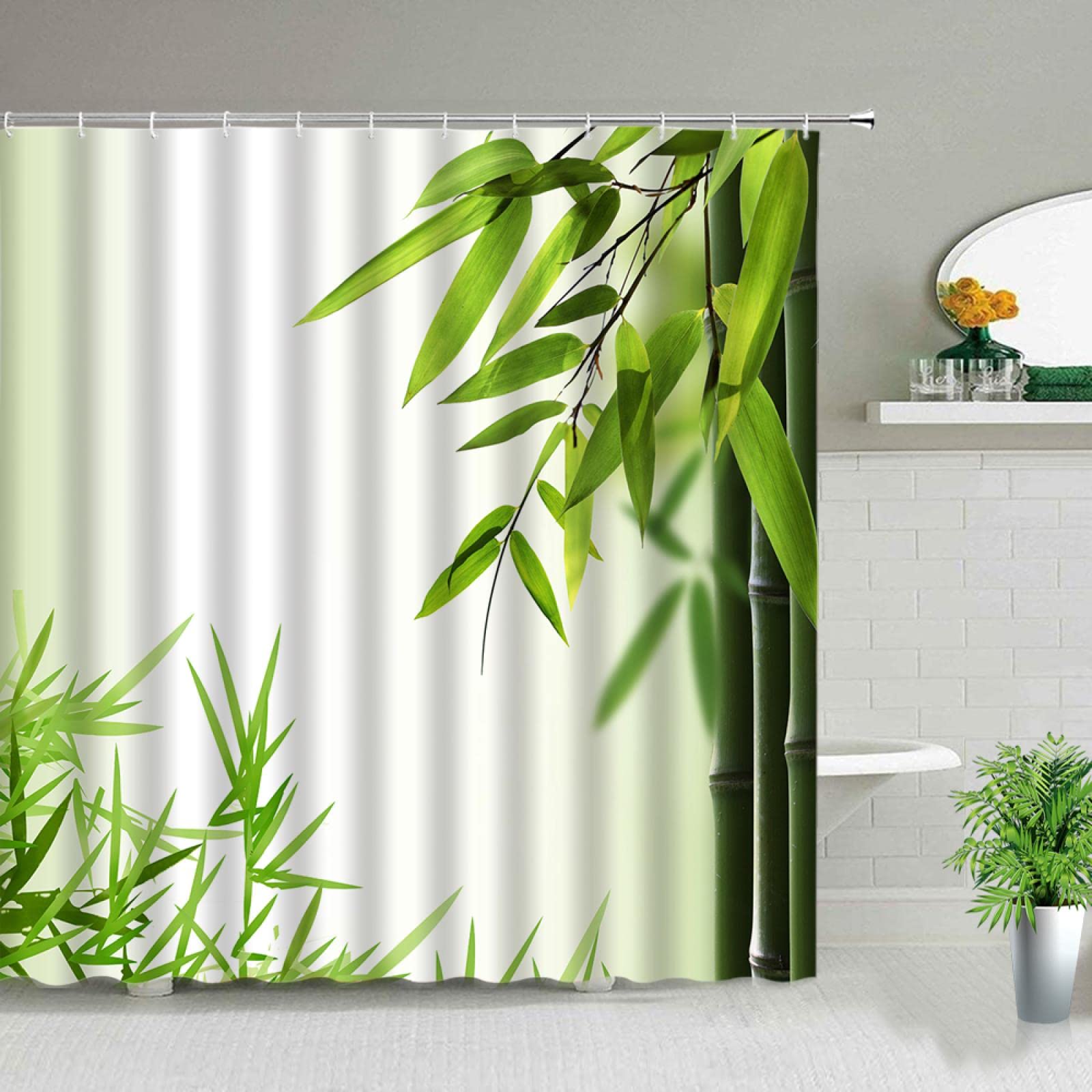 Rideau de douche 125x200cm imperméable écran de bain motif grain de bois