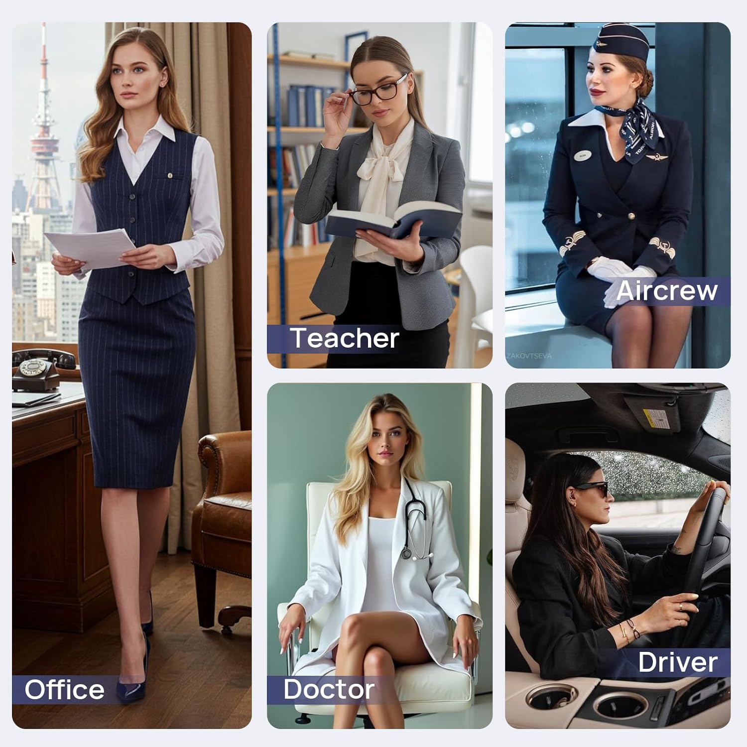 MANZI 2 Pairs Sheer Compression Pantyhose for Women 5-10mmHg Support Compression Stockings 30D Shaping Tights - Image 7