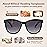 EASY READ Bifocal Reading Sunglasses for WomenFashion Sun Readers UV400 Protection(Magnification 2.00, Black)