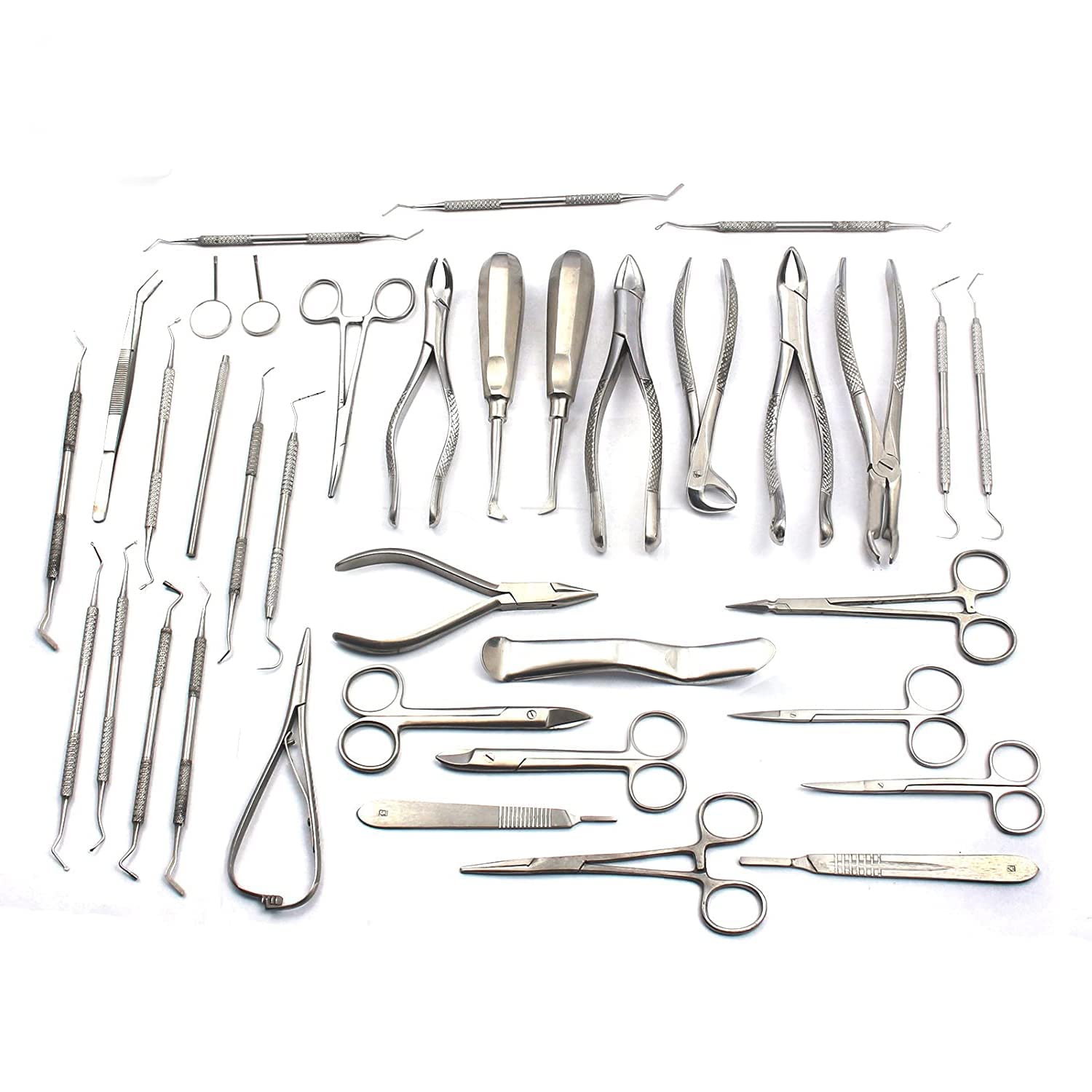 OdontoMed2011 35 Pcs Oral Dental Extraction Set Dentist Instruments Stainless Steel ODM-161