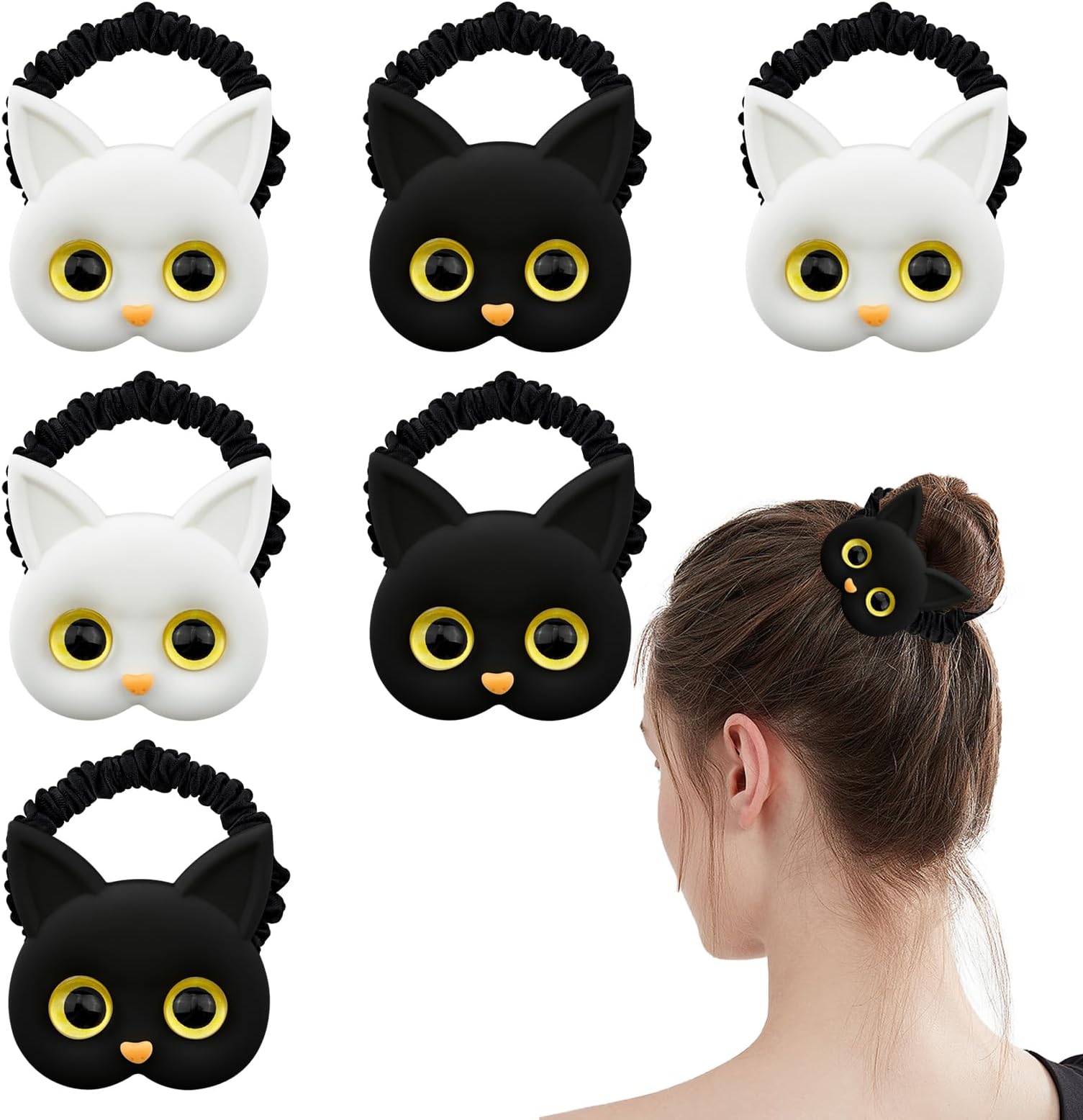 Amazon.com : Aysekone 5 Pack Stuffed Rabbit Style Hair Bands Hair ...