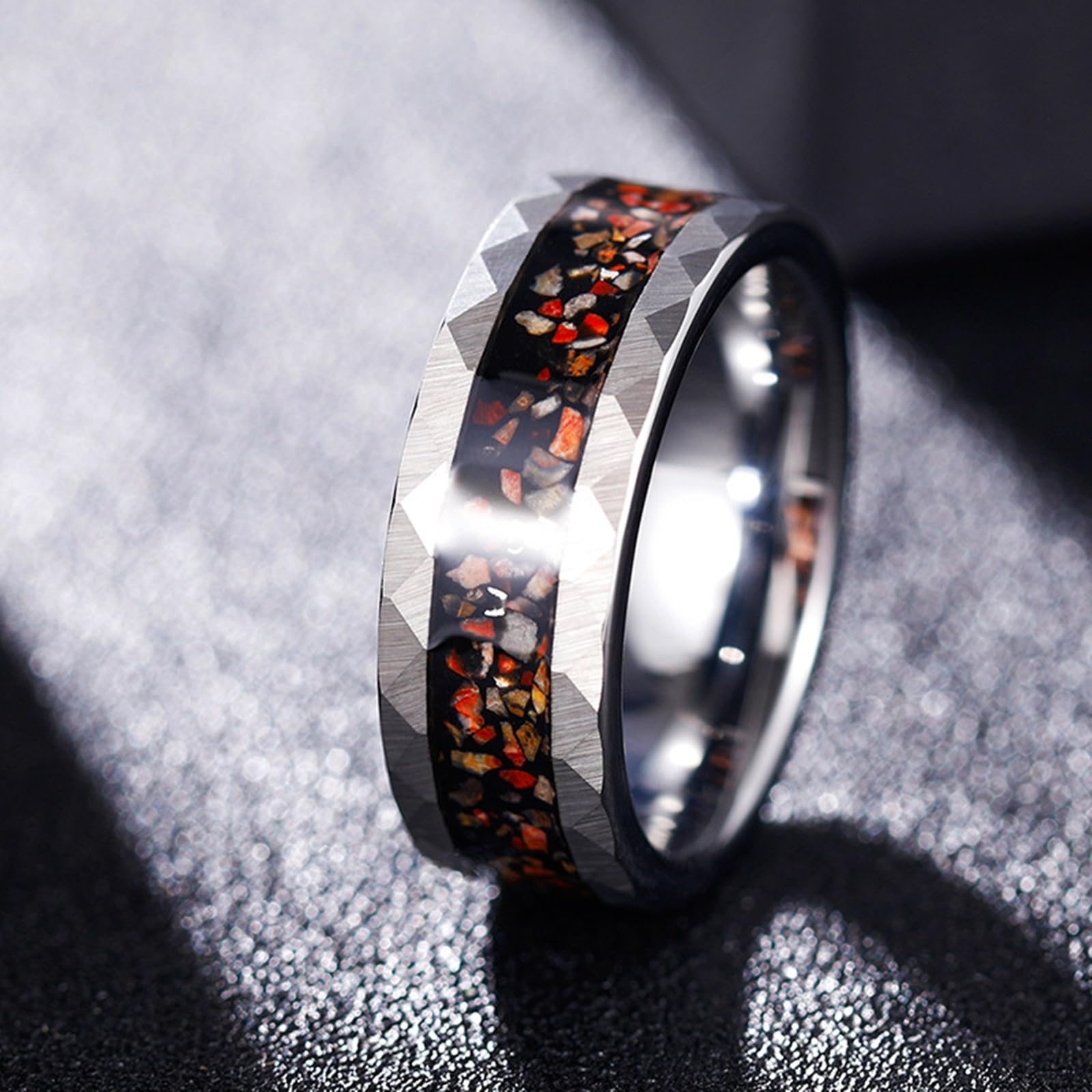 Anillo Alianza Hombre 8 mm, Anillos Personalizados Tungsteno Talla 14 a 27