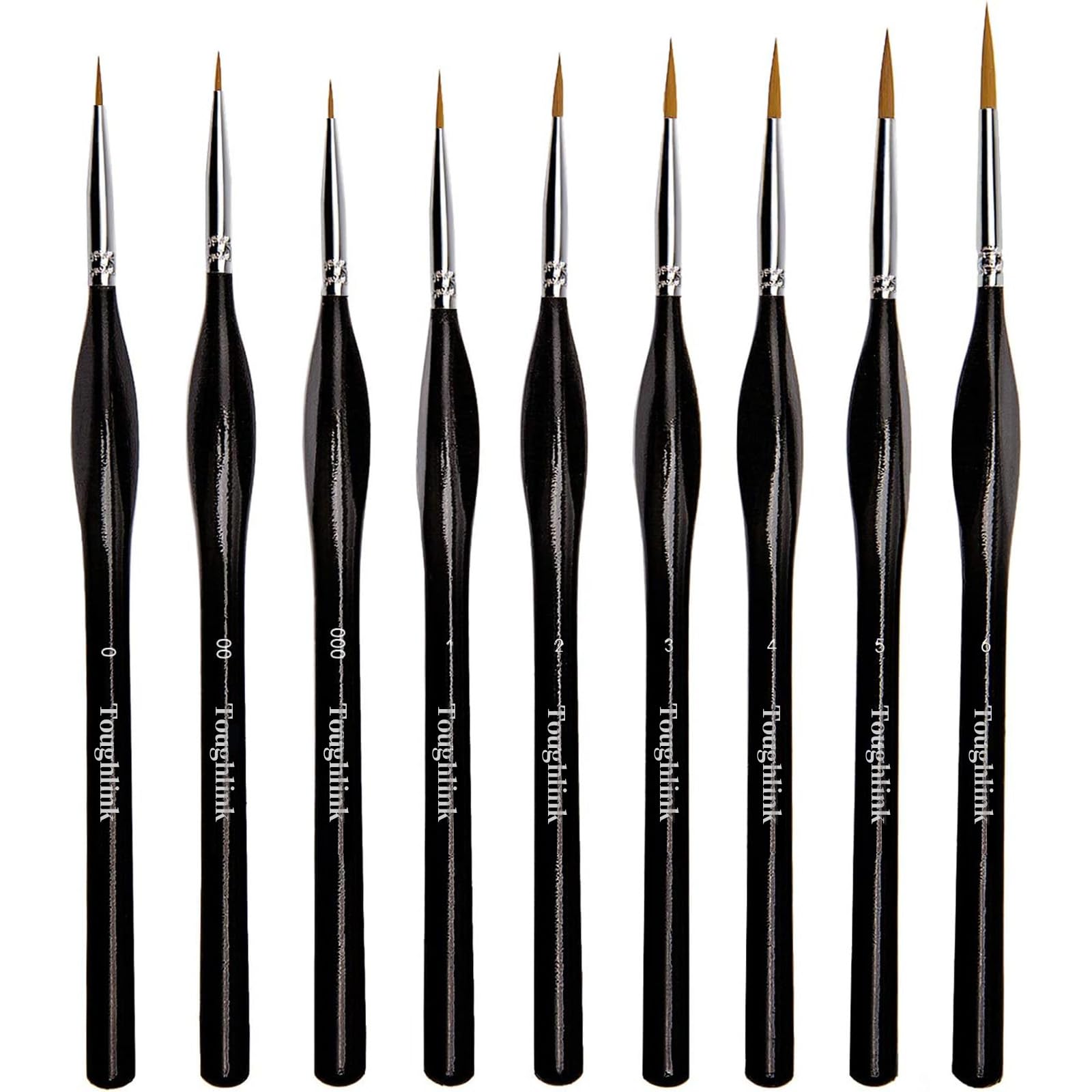 Detail Paint Brush Set, 9pcs Fine Detail Paint Brushes Set