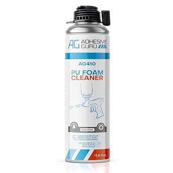 Adhesive Guru Spray Foam Gun Cleaner 15,8 oz, Expanding Foam Gun Cleaner, Insulation Polyurethane and PU Sealant Remover for Pro Dispensing Gun, 1 Pack