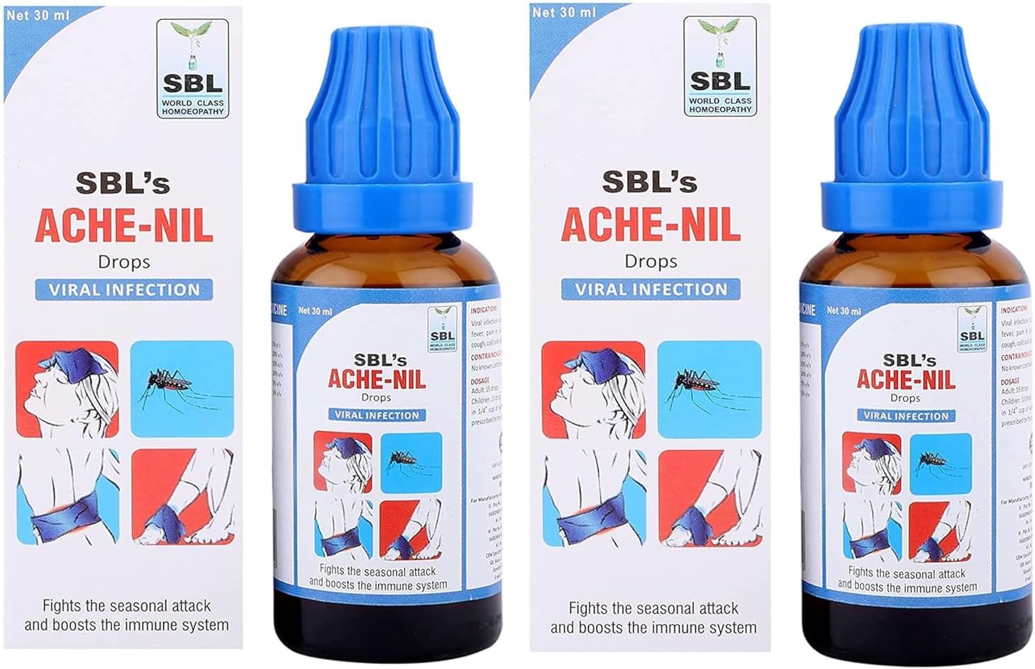 India Ache - Nil (Drops) - 30 ML Pack of 2