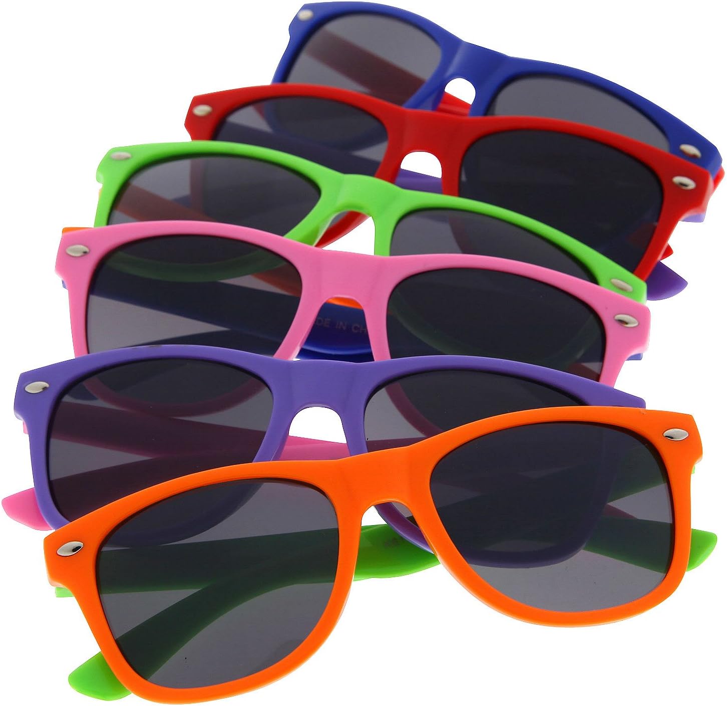 grinderPUNCH Kids Children's Classic Inspired Sunglasses Cute and Colorful