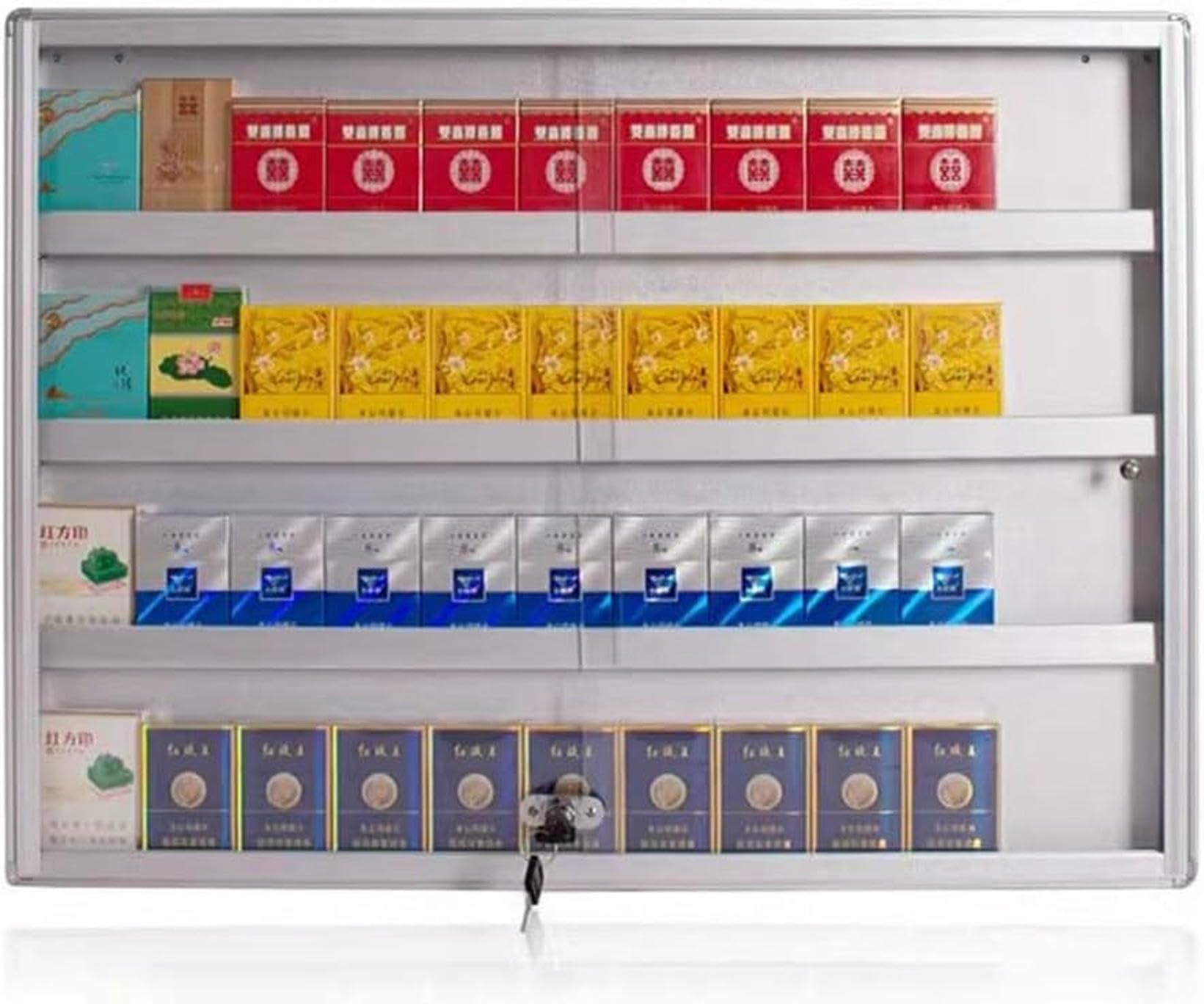 Présentoirs de pochettes de cigarettes en alliage d'aluminium haut de gamme