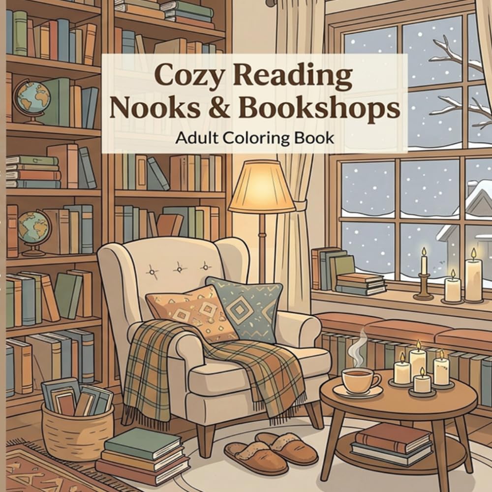 Cozy Reading Nooks & Bookshops: A Cozy Escape Into Reading Corners and Bookshops