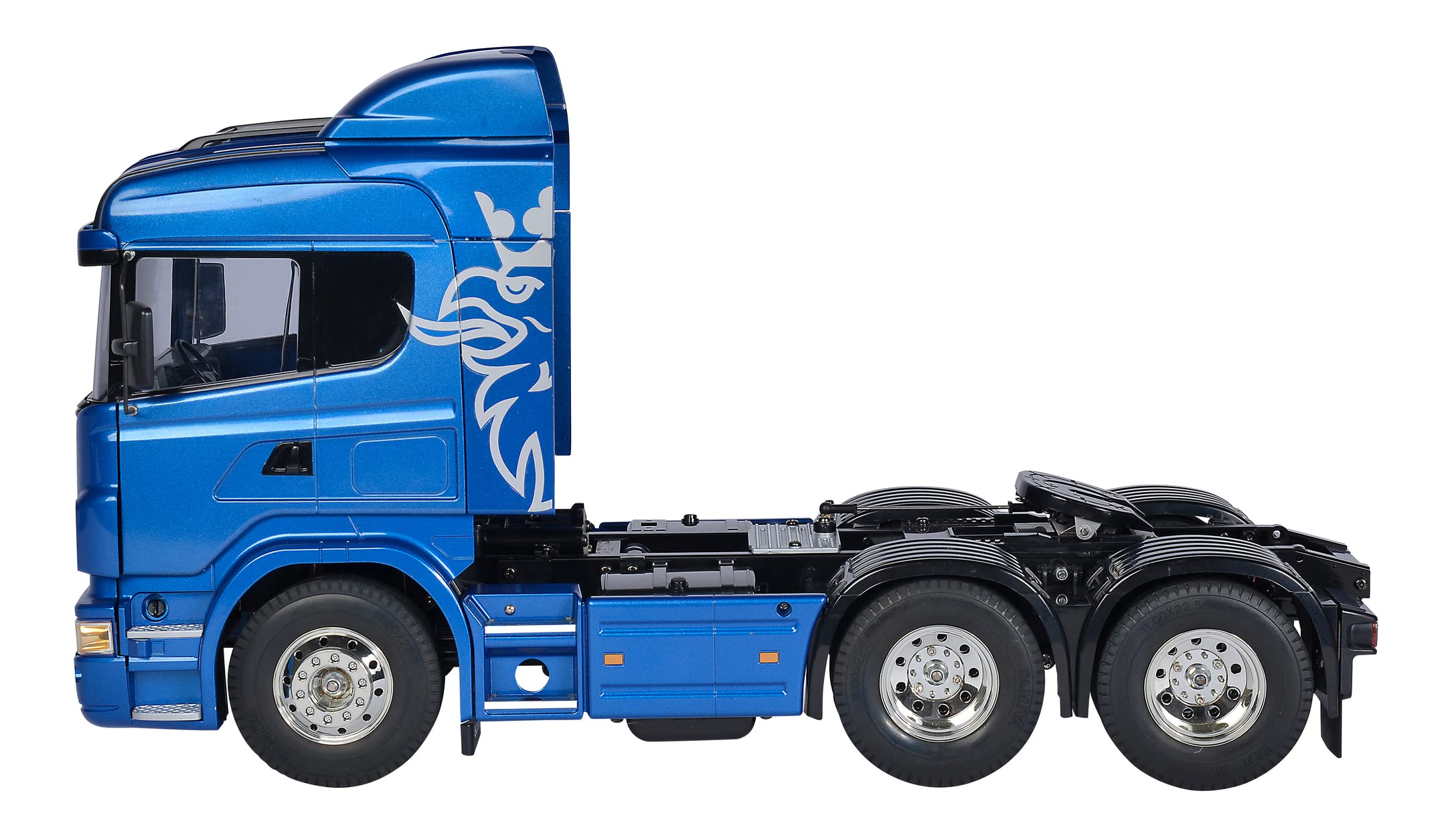 TAMIYA 56327 1:14 RC Scania R620 6x4 Highl.Blue Varnished Truck