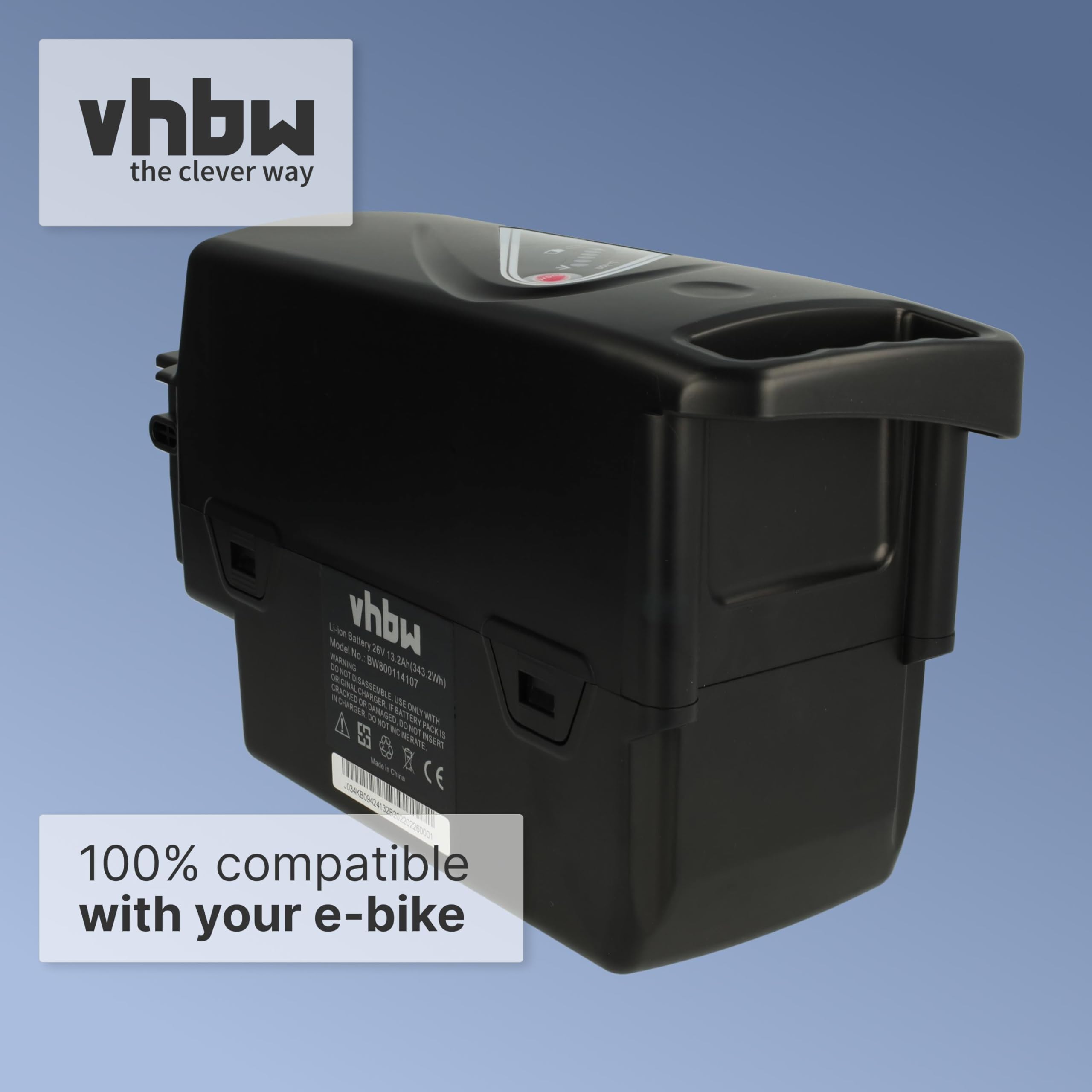 vhbw Accu compatibel met Flyer Cargo C8 HS C10 HS C10 C11 HS C12 HS C6 E-bike elektrische fiets (20,8Ah 25,2V, Li-Ion) - zilver