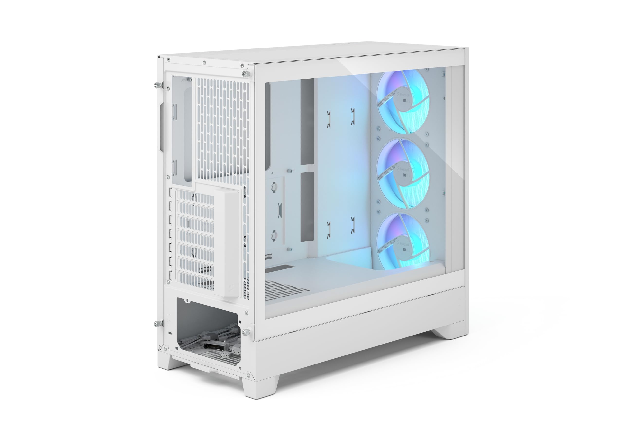 Fractal Design Pop 2 Air White RGB - Tempered Glass - Performance Airflow PC Gaming Case - Mesh Front Panel - Three 120 mm RGB Fans Included - Spacious Interior - ATX/mATX/ITX Motherboard Support