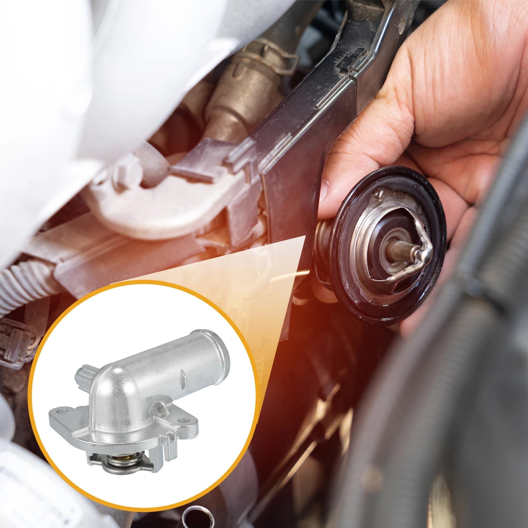 Obudowa termostatu płynu chłodzącego dla Dodge Journey 2011-2019 Obudowa termostatu chłodzącego silnika samochodowego 5184570Aj.