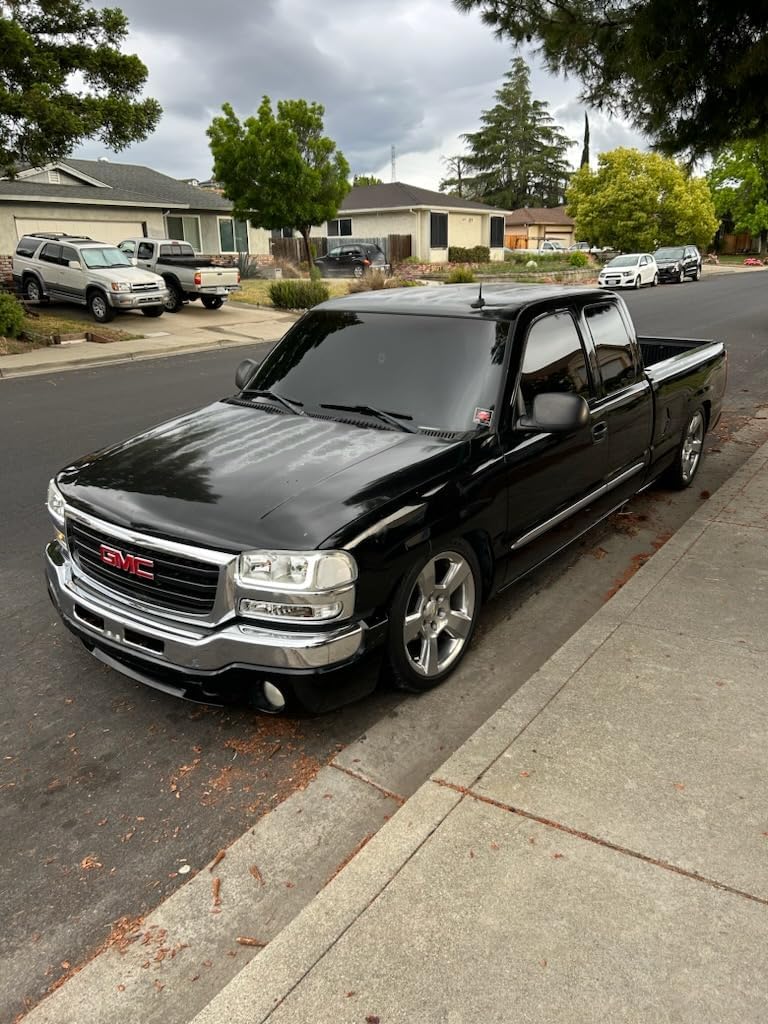 RTZ - Compatible with Chevrolet Silverado Sierra 1500 Pickup 99-06 Lowering Kit 4" Front Drop Spindles & Coil Springs + 6" Rear Flipkit Kit + Set of Doestch Tech Premium Nitro Shocks 2WD V8 Motor