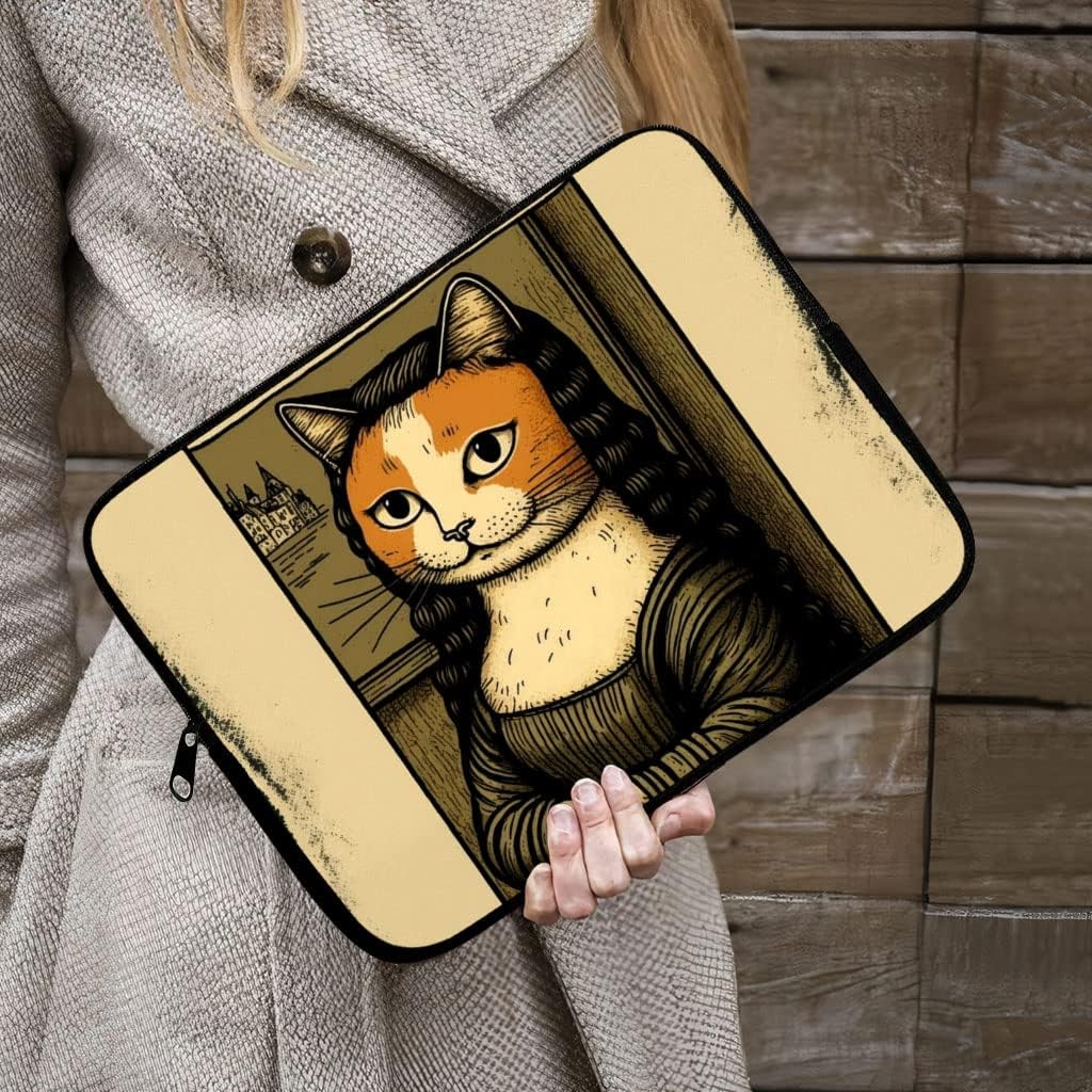 Cat Painting iPad Sleeve - Animal Art Tablet Sleeve - Cute Carrying Case - 13 inches