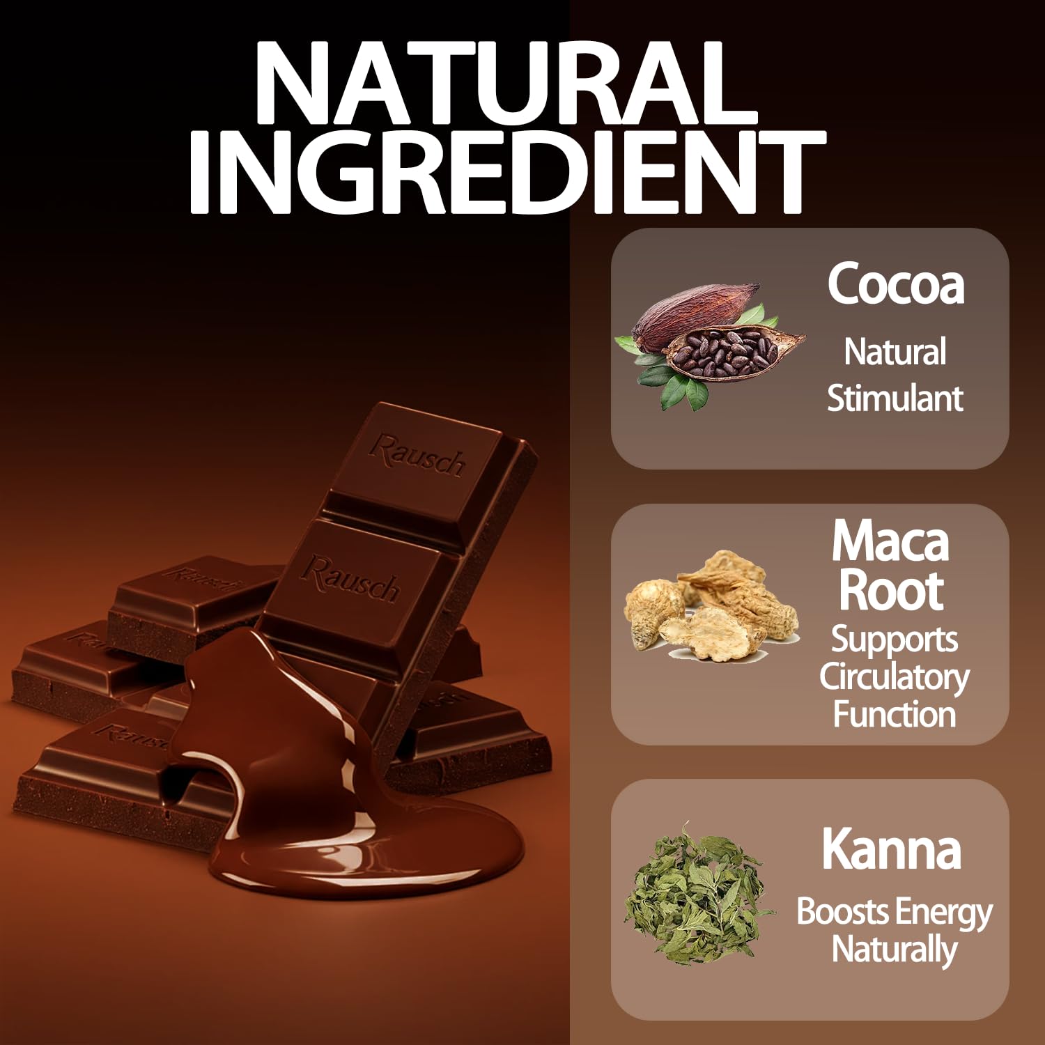 mlv chocolate for women- 8-pack. A meticulously crafted, mood-soothing chocolate infused with natural plant extracts and cocoa polyphenols – helping to relax the mind and body, boost positive emotions, and promote daily health.