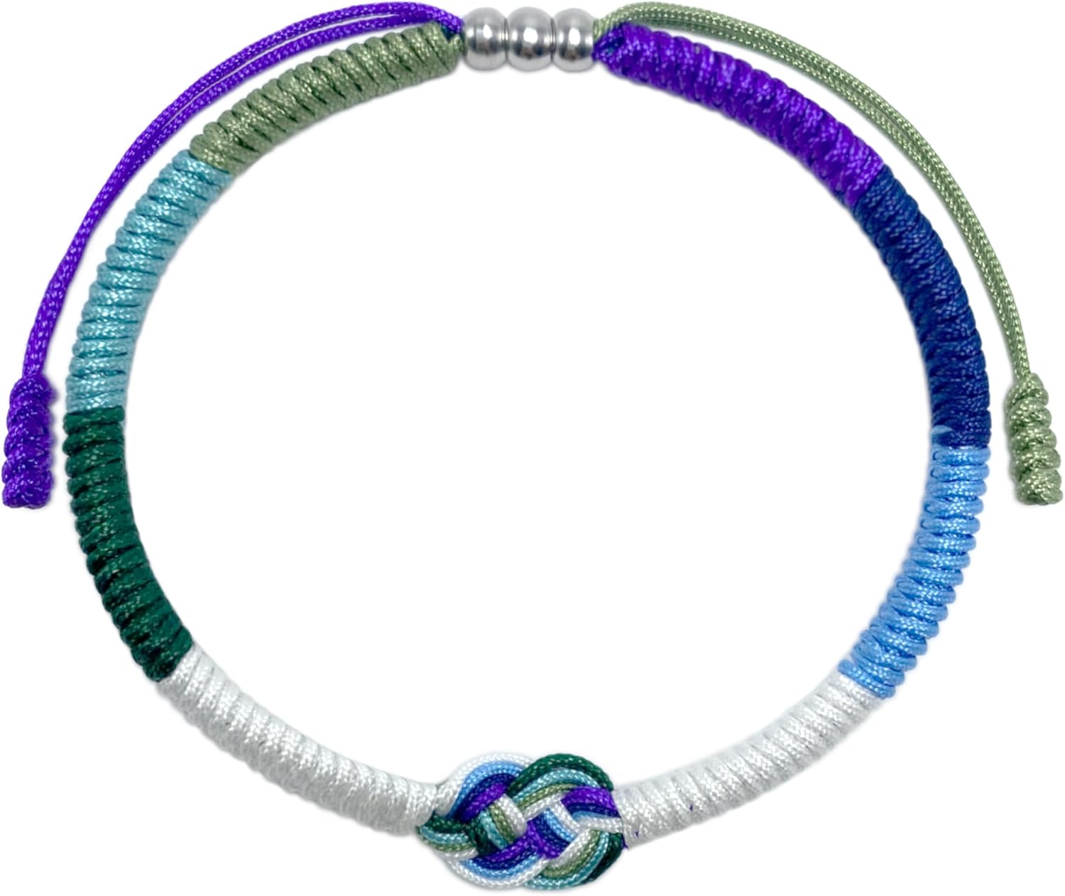 LAMIBEE Pride Infinity Love Wins, LGBTQAI+ Pride Love Wins Tibetan Wrist Wrap Bracelets, With LGBTQ Surfer String Rope Bracelet for Him and Her, Women Men, Support LGBTQ Community