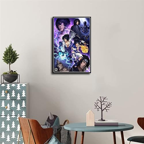Miniatura 9 de Pósteres de anime para dormitorio, personajes de manga japonesa, pintura decorativa de anime, arte de pared, pósteres de lienzo, regalos (6, 12 x 18