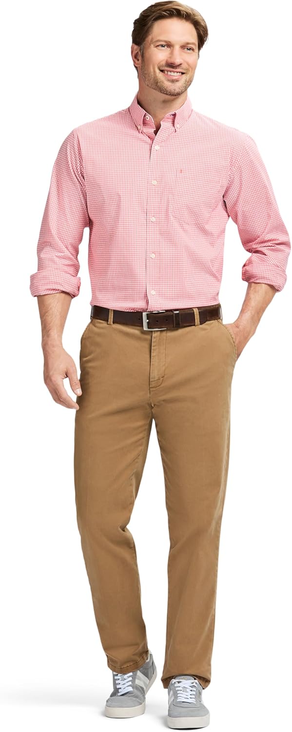 Izod Mens Performance Comfort Long Sleeve Shirt - Image 3